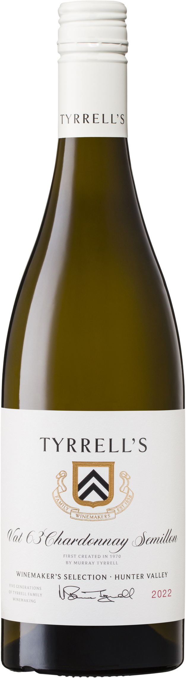 Tyrrell’s Wines Vat 63 Winemaker's Selection Chardonnay Semillon 2022 Hunter Valley